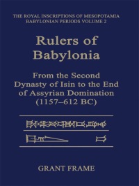 Cover image: Rulers of  Babylonia 1st edition 9781442623743