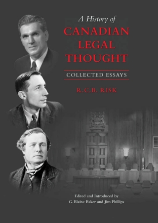 Cover image: A History of Canadian Legal Thought 1st edition 9780802094247