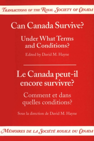 Imagen de portada: Can Canada Survive? 1st edition 9780802081131