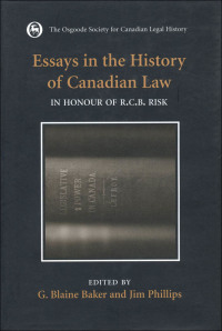 Cover image: Essays in the History of Canadian Law 1st edition 9781442657618