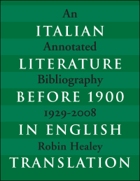 Cover image: Italian Literature before 1900 in English Translation 1st edition 9781442642690