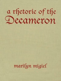 Cover image: A Rhetoric of the Decameron 1st edition 9780802085948