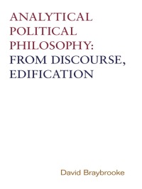 Cover image: Analytical Political Philosophy 1st edition 9780802038678