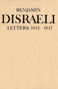 Cover image: Benjamin Disraeli Letters 1st edition 9780802058102