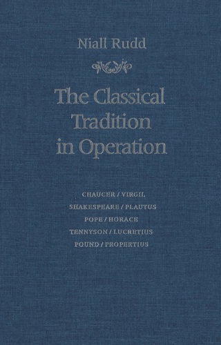 Cover image: Classical Tradition in Operation 1st edition 9780802005700