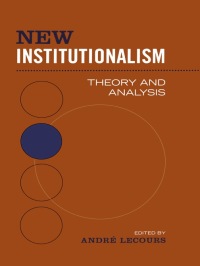 Cover image: New Institutionalism 1st edition 9780802048813