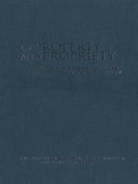 Cover image: Of Property and Propriety 1st edition 9780802081926