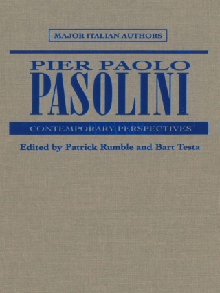 Cover image: Pier Paolo Pasolini 1st edition 9780802077370