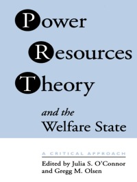 Cover image: Power Resource Theory and the Welfare State 1st edition 9780802071712