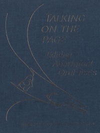 Cover image: Talking on the Page 1st edition 9780802082305