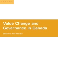 Cover image: Value Change and Governance in Canada 1st edition 9780802084057