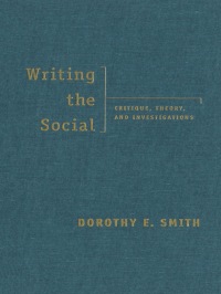 Cover image: Writing the Social 1st edition 9780802081353