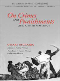 Cover image: On Crimes and Punishments and Other Writings 1st edition 9781442610422