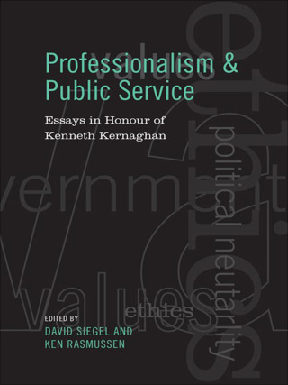 Cover image: Professionalism and Public Service 1st edition 9780802093493