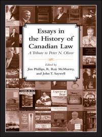 Cover image: Essays in the History of Canadian Law 1st edition 9780802099112