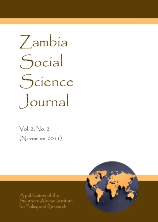 Imagen de portada: Zambia Social Science Journal Vol. 2, No. 2 (November 2011) 1st edition 9781443849272