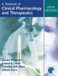 Cover image: A Textbook of Clinical Pharmacology and Therapeutics, 5Ed 5th edition 9780340900468