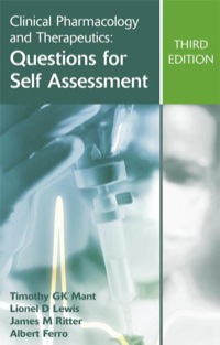 表紙画像: Clinical Pharmacology and Therapeutics: Questions for Self Assessment, Third edition 3rd edition 9780340947432