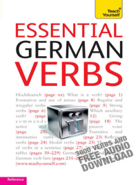 Cover image: Essential German Verbs: Teach Yourself 9781444130850