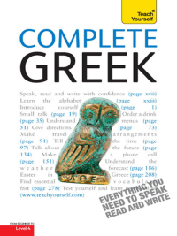 Cover image: Complete Greek Beginner to Intermediate Book and Audio Course 9781444195354
