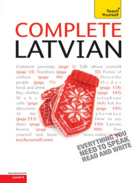 Cover image: Complete Latvian Beginner to Intermediate Book and Audio Course 9781444134650