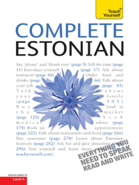 Cover image: Complete Estonian Beginner to Intermediate Book and Audio Course 9781444134667