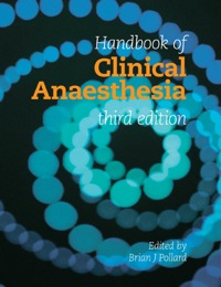 Cover image: Handbook of Clinical Anaesthesia 3E 3rd edition 9781138402683