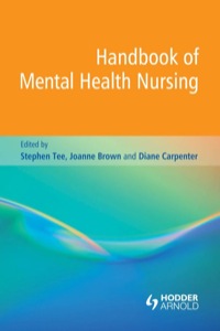 Cover image: Handbook of Mental Health Nursing 1st edition 9781444121292