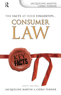 Cover image: Key Facts: Consumer Law 1st edition 9781138463288