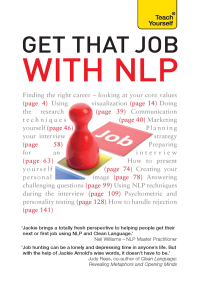 Cover image: Get That Job with NLP 9781444176759