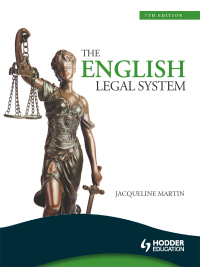 Cover image: The English Legal System, 7th Edition eBook ePub 7th edition 9781444183085