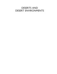 صورة الغلاف: Deserts and Desert Environments 1st edition 9781577180333