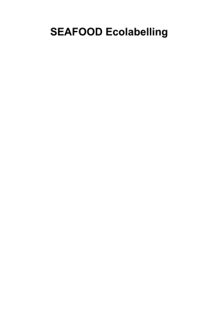 Imagen de portada: Seafood Ecolabelling 1st edition 9781405162661