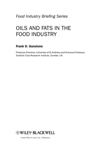 Imagen de portada: Oils and Fats in the Food Industry 1st edition 9781405171212