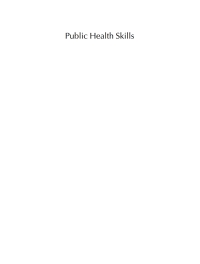 Cover image: Public Health Skills 1st edition 9781405155199