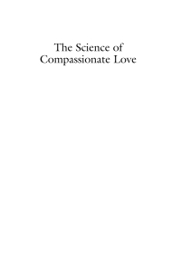 Cover image: The Science of Compassionate Love 1st edition 9781405153942