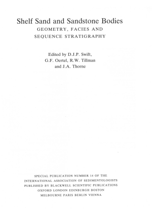 Cover image: Shelf Sand and Sandstone Bodies 1st edition 9781444303933