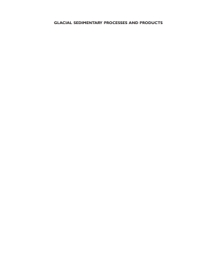 Titelbild: Glacial Sedimentary Processes and Products: (Special Publication 39 of the IAS) 1st edition 9781405183000