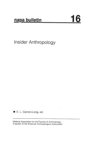 Imagen de portada: Insider Anthropology 1st edition 9780913167724