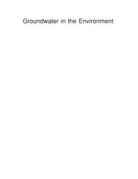 Cover image: Groundwater in the Environment 1st edition 9781405121439