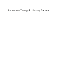 Cover image: Intravenous Therapy in Nursing Practice 2nd edition 9781405146470