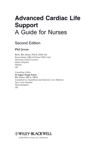 Cover image: Advanced Cardiac Life Support 2nd edition 9781405185660