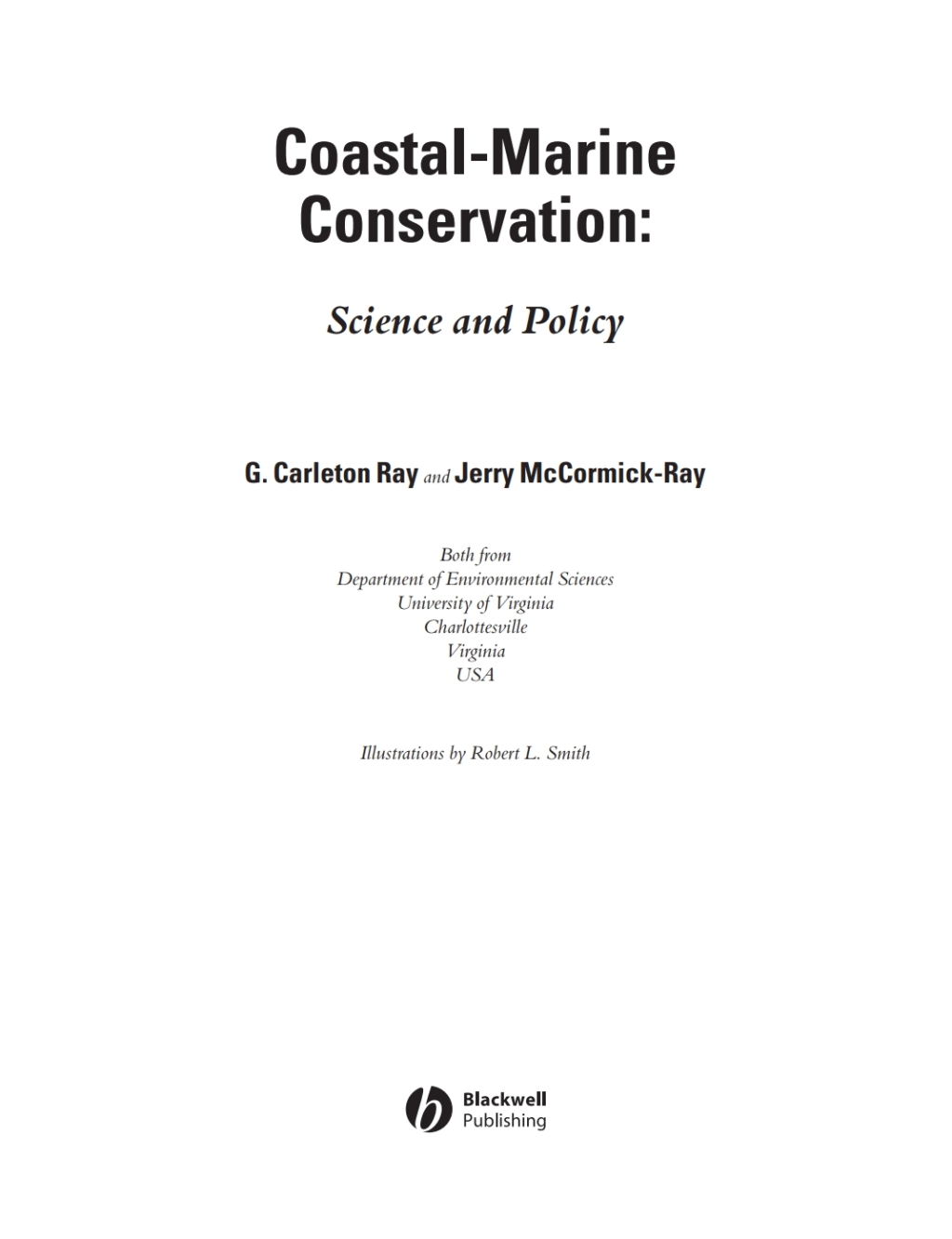 Coastal-Marine Conservation: Science and Policy Science and Policy 1st Edition
