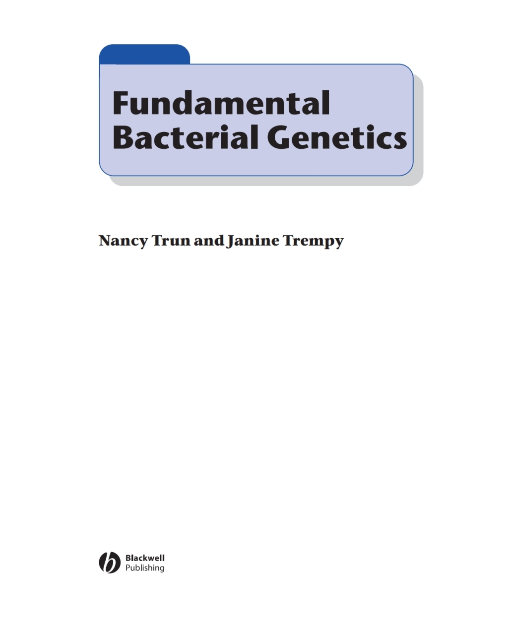 Fundamental Bacterial Genetics 1st Edition