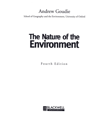 表紙画像: The Nature of the Environment 4th edition 9780631224631