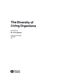 Imagen de portada: The Diversity of Living Organisms 1st edition 9780632049172