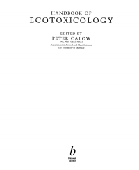 Cover image: Handbook of Ecotoxicology 1st edition 9780632049332