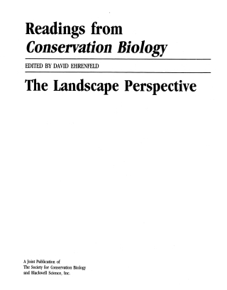 صورة الغلاف: To Preserve Biodiversity (Readings from Conservation Biology) 1st edition 9780865424517