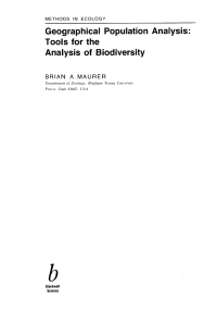 Imagen de portada: Geographical Population Analysis 1st edition 9780632037414