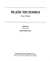 Cover image: Plate Tectonics: How It Works 1st edition 9780865423138